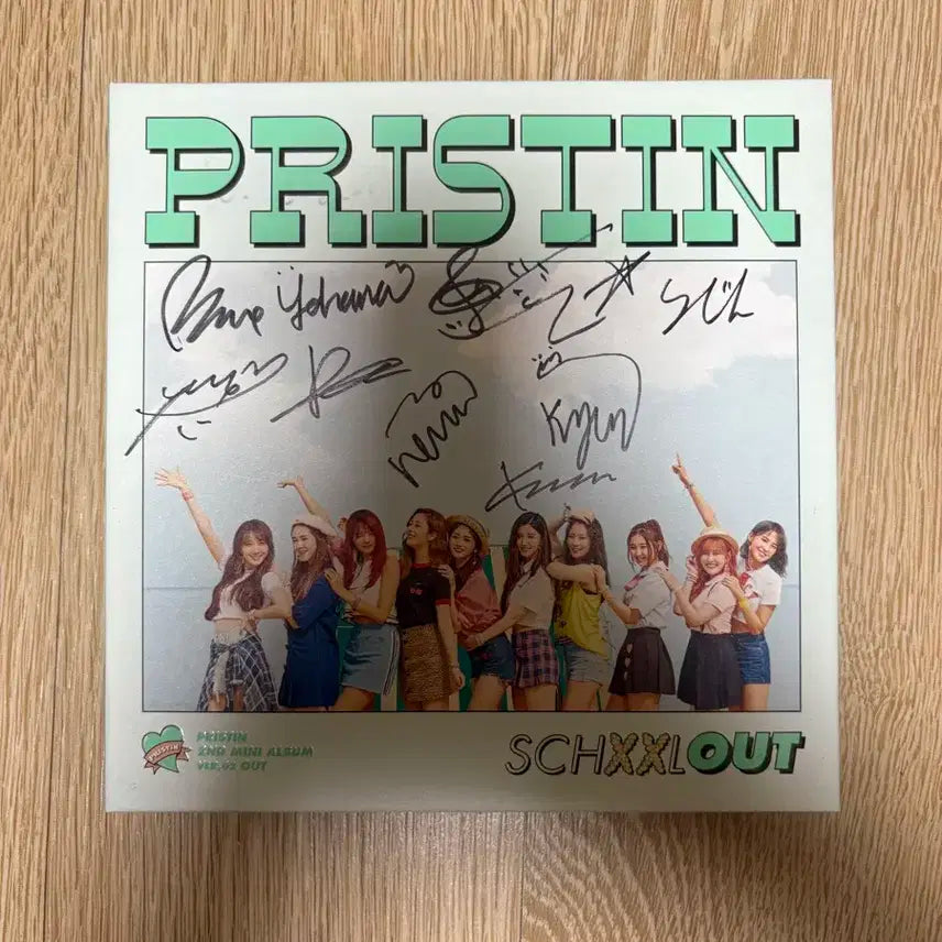프리스틴 Schxxl Out 앨범 친필 싸인 CD 비매