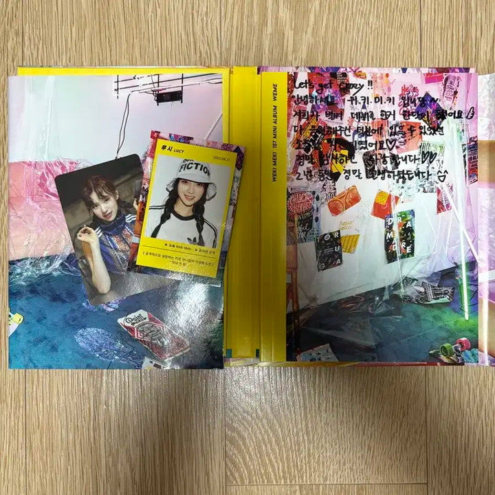 위키미키 WEME 1st 앨범 친필 싸인 CD 비매 품