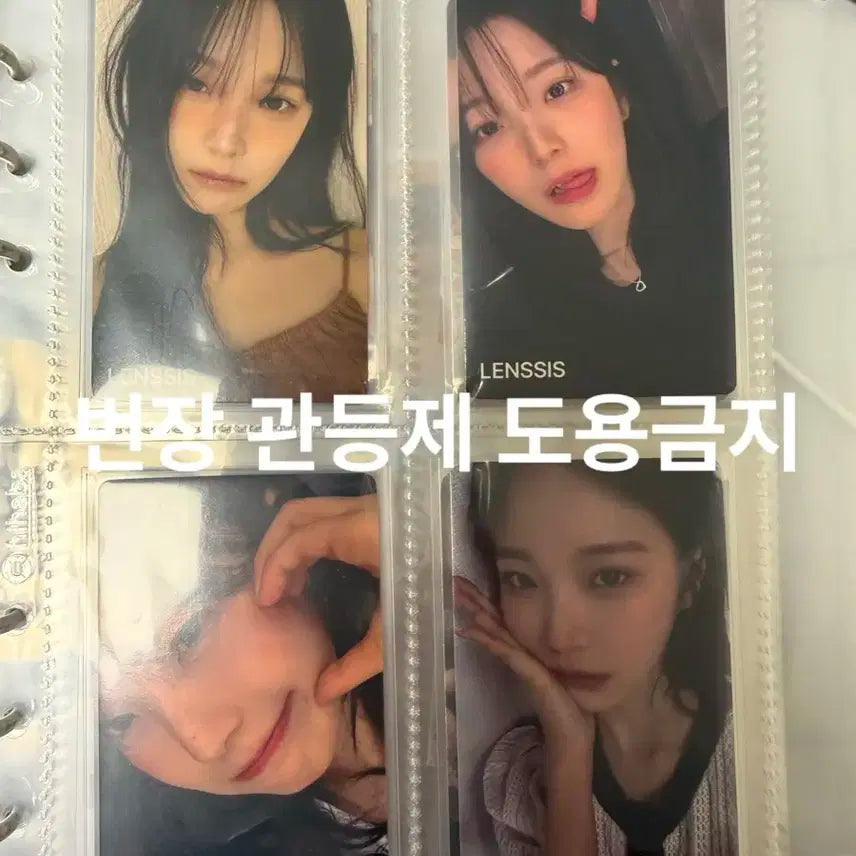 프로미스나인 백지헌 포카 + 하이하바 바인더 일괄