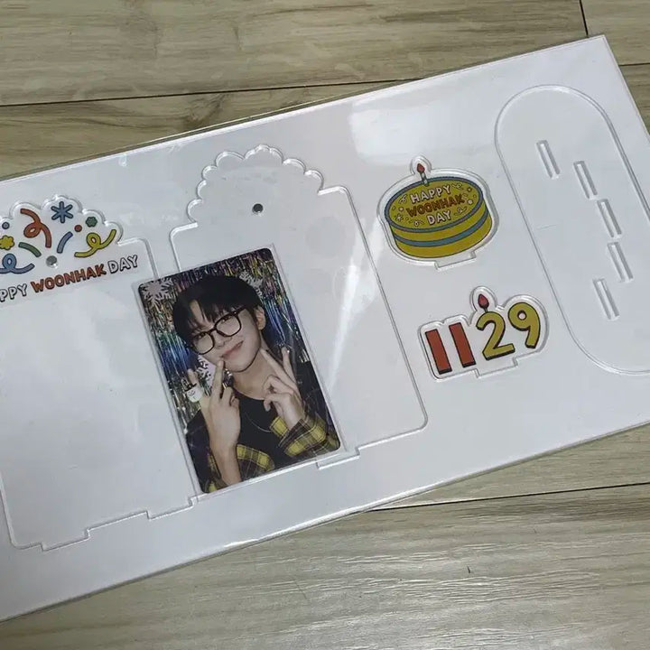보넥도 운학 생일md 생일포카 세트 아크릴