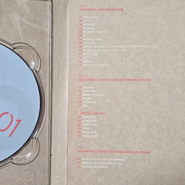 인피니트 그해여름 콘서트 DVD 일본판
