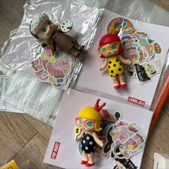 팝마트 몰리 피규어 + 스티커 세트 일괄