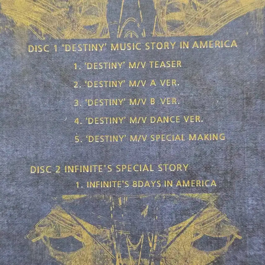 인피니트 데스트니 인 아메리카 DVD 세트 destiny