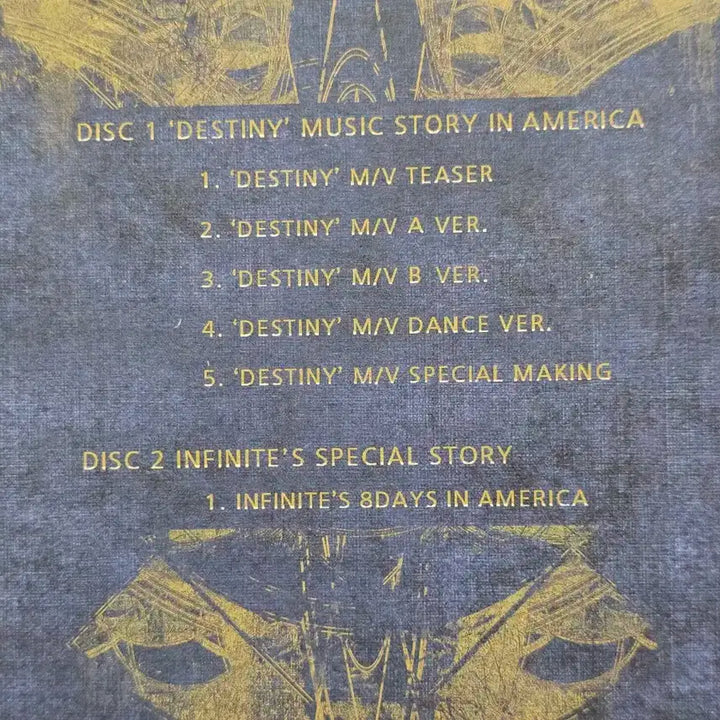 인피니트 데스트니 인 아메리카 DVD 세트 destiny