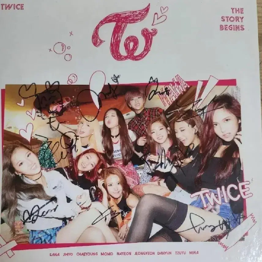 트와이스 The Story Begins 사인 앨범