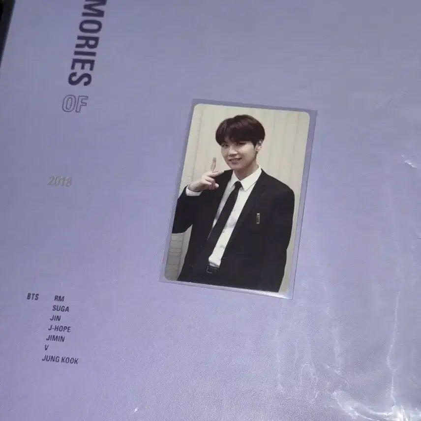 방탄 2018 메모리즈 DVD 윤기 포카 풀셋 슈가 디비디 딥디 bts