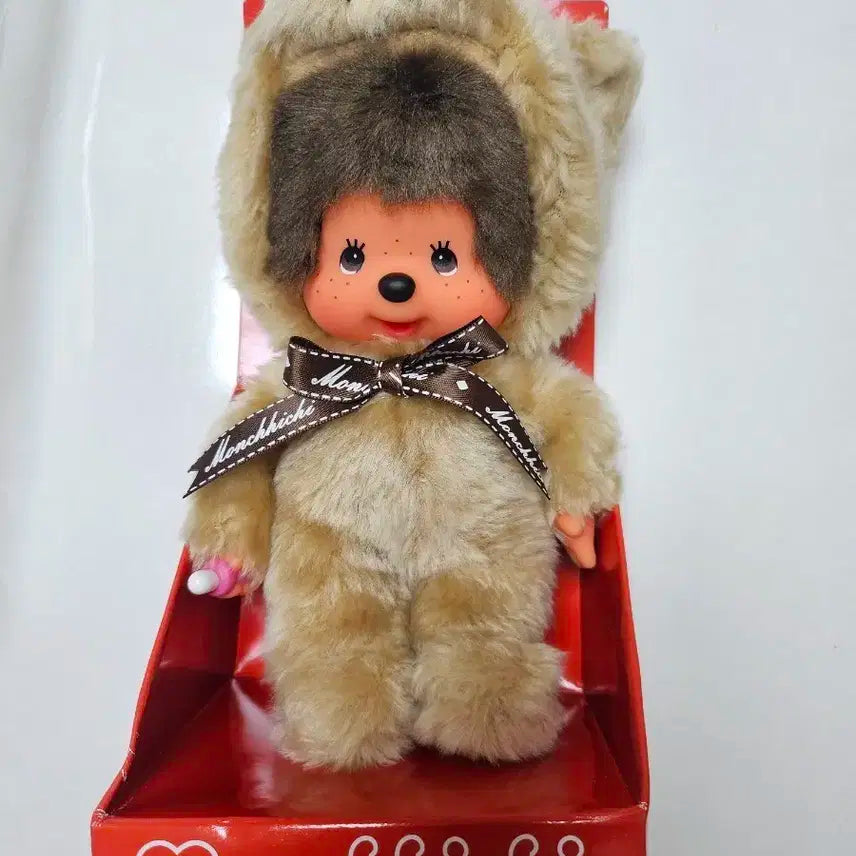 몬치치 인형 곰돌이 모자 새상품