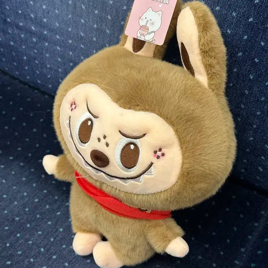 귀여운 라부부 갈색 인형
