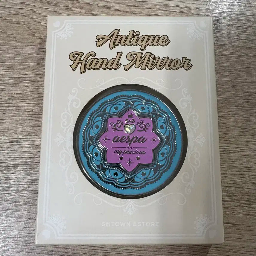 에스파 카리나 앤티크 핸드미러 손거울 포토카드 미개봉 새상품