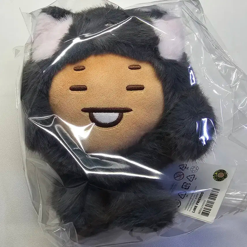 BT21 SHOOKY BABY 모어 플러피 검은 고양이 인형