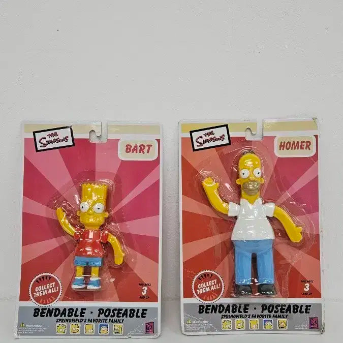 2002년도 출시 심슨  피규어 호머/바트 세트