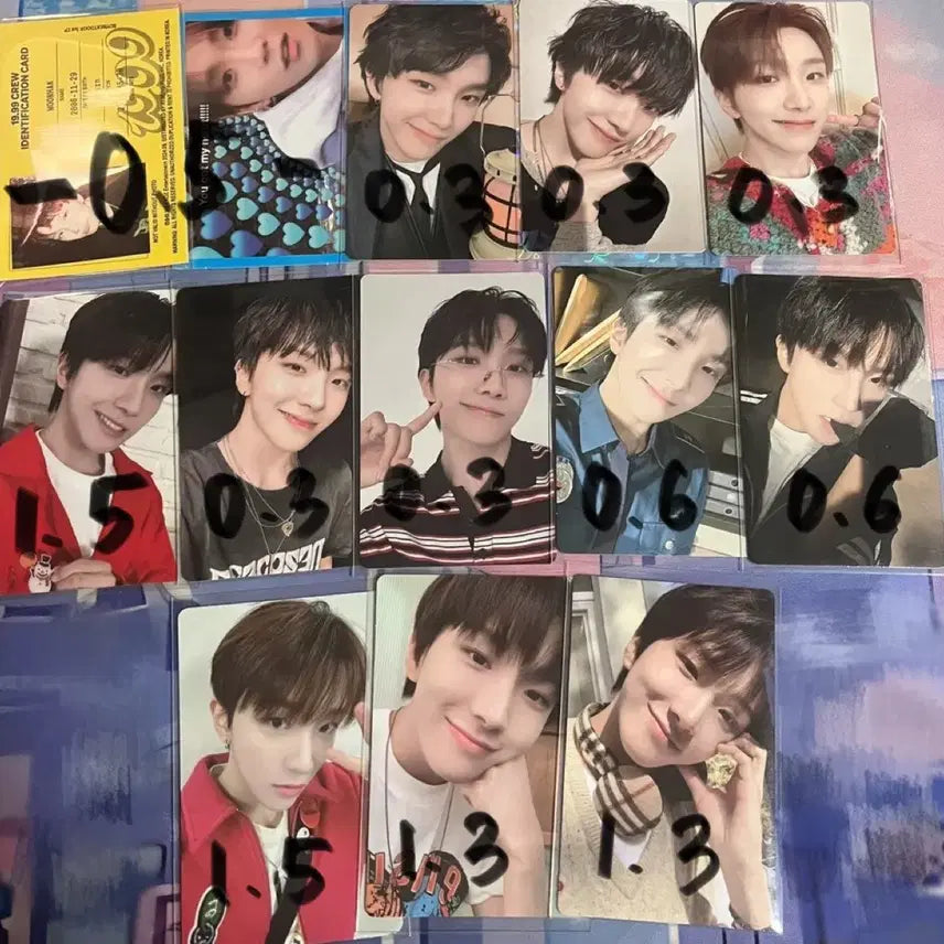 보이넥스트도어 보넥도 운학 아이디카드 포카 대량 판매