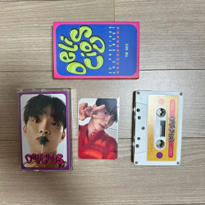 더보이즈 큐 딜리셔스 카세트 앨범 일본 포카 포토카드