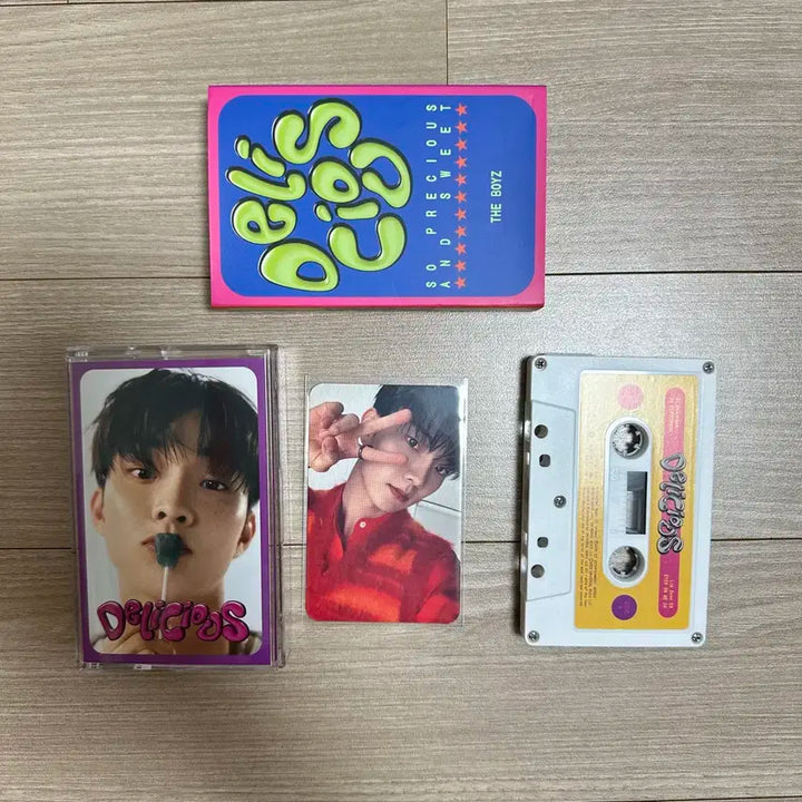 더보이즈 큐 딜리셔스 카세트 앨범 일본 포카 포토카드