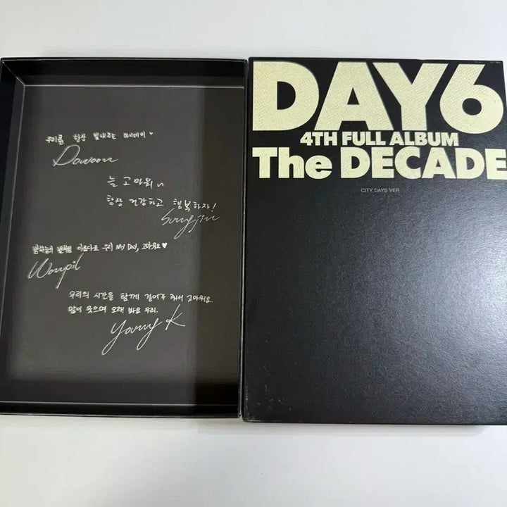 데이식스 The DECADE CITY DAYS VER 개봉 앨범