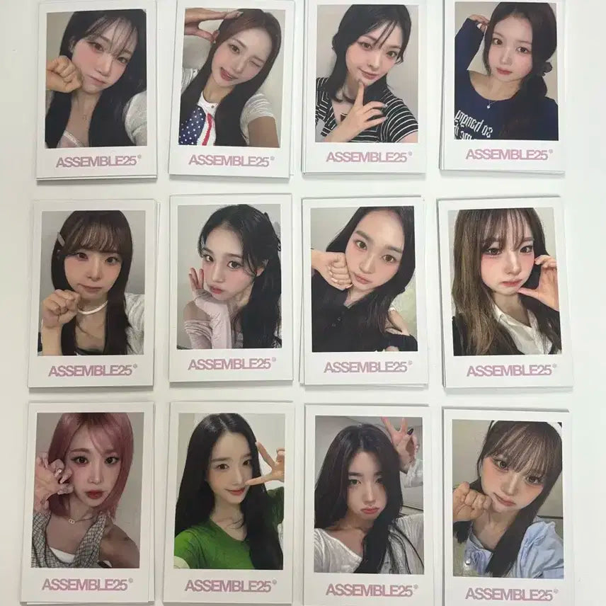 12명 세트 트리플에스 어셈블25 폴라로이드 포카 미공개 특전
