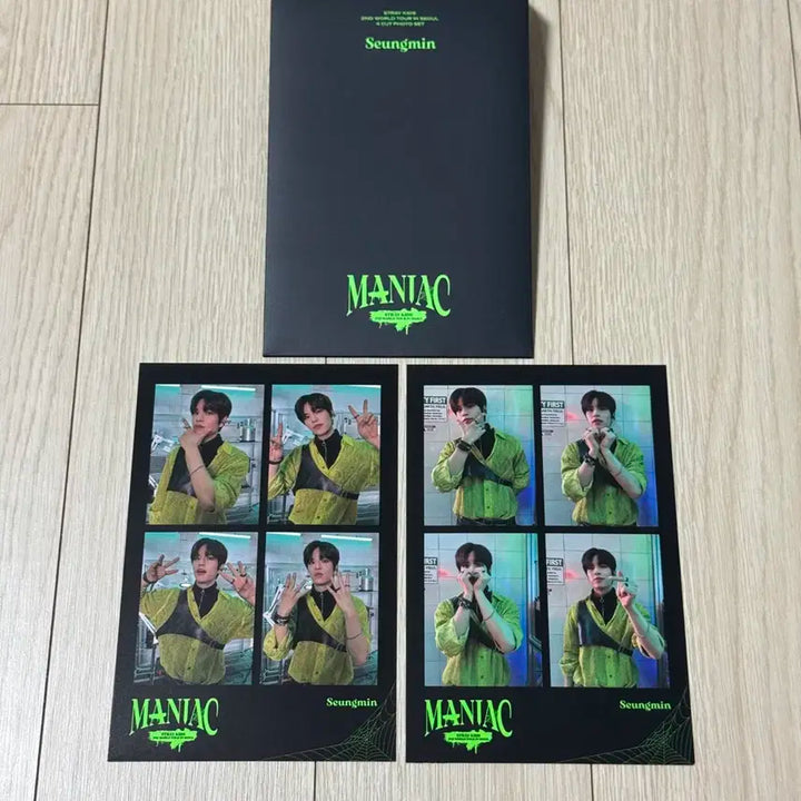 스트레이키즈 승민 매니악 콘서트 엠디 굿즈 네컷 포토 세트