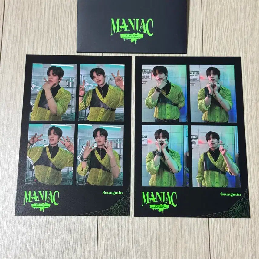 스트레이키즈 승민 매니악 콘서트 엠디 굿즈 네컷 포토 세트