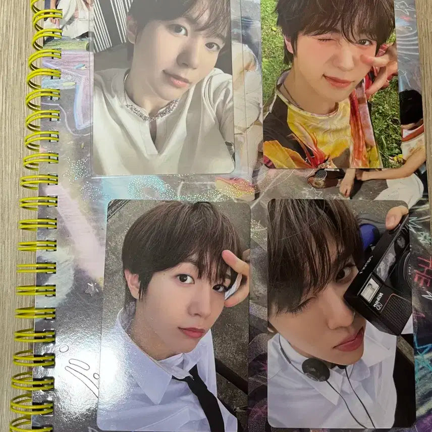 엔시티 위시 컬러 포토북 초회한정반 료 시온 개봉 앨범 포토카드 포카