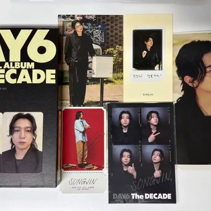 데이식스 더데케이드 개봉 앨범 시티버전 성진 풀세트 포카 메시지카드 네컷