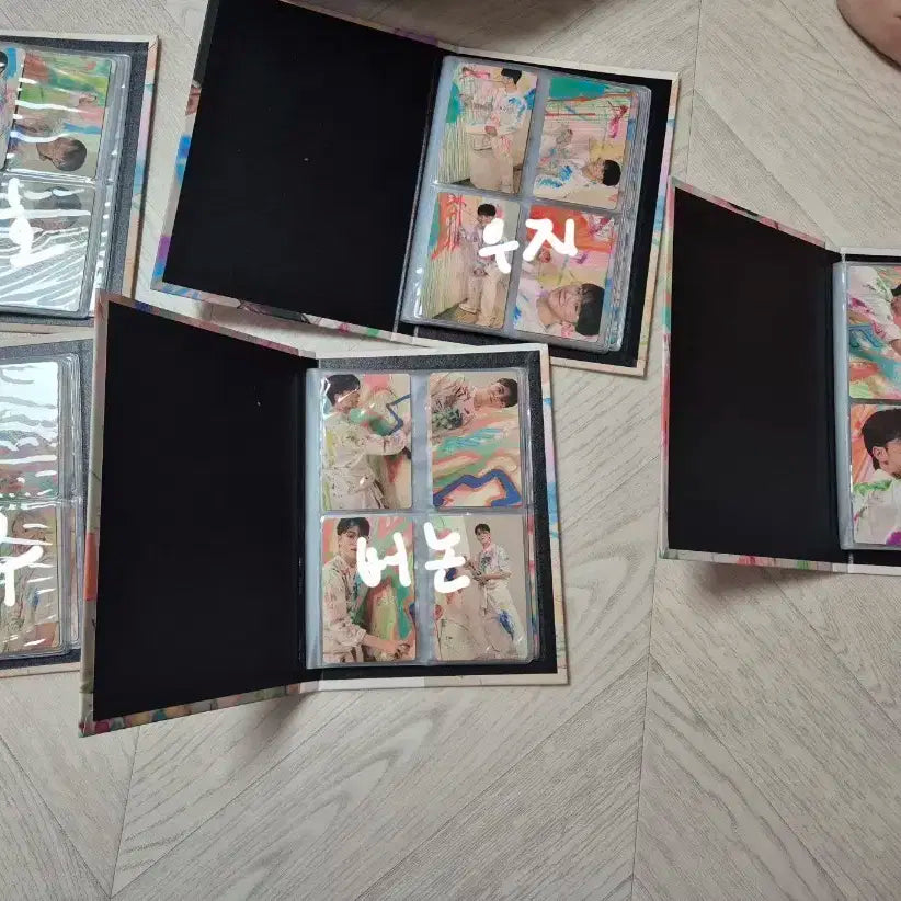 세븐틴 앨범 포토카드 바인더 5개 일괄로 팝니다