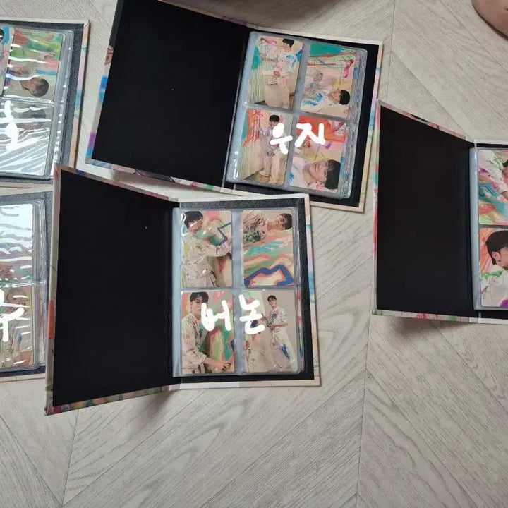 세븐틴 앨범 포토카드 바인더 5개 일괄로 팝니다