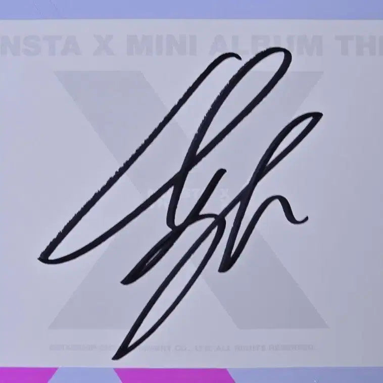 몬스타엑스 더 엑스 The X 앨범 민혁 싸인 카드