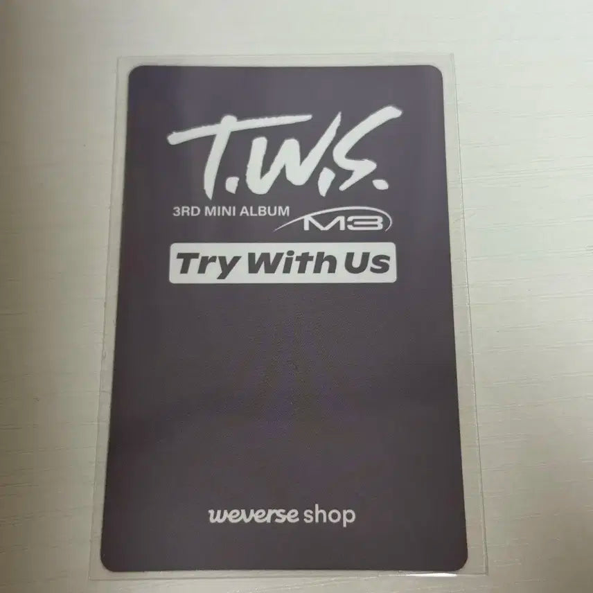 투어스 지훈 TWS 한지훈 포카 try with us 위버스