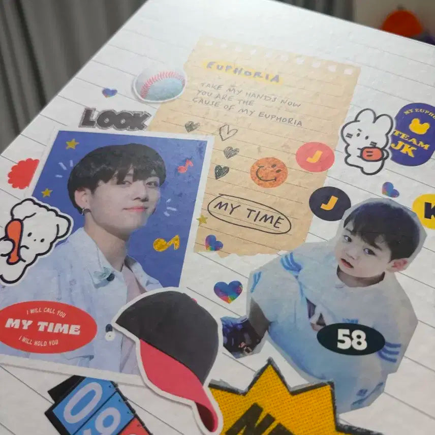 방탄소년단 정국 팀쿠키 포카 A4 바인더