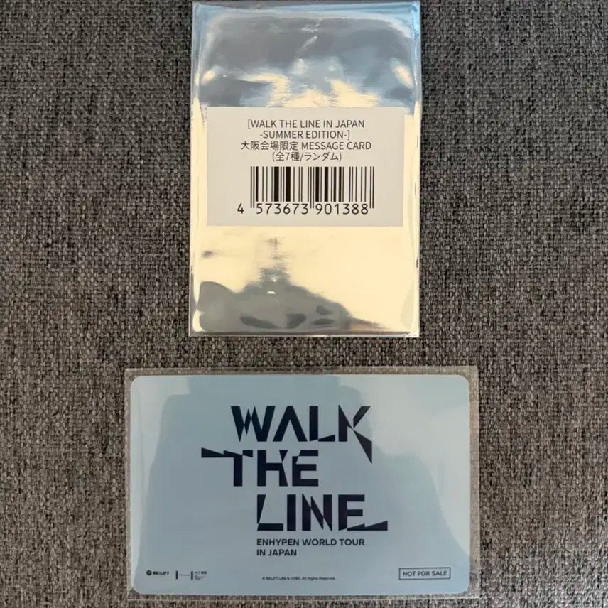 엔하이픈 제이 웍더라인 오사카 썸머에디션 메시지 카드
