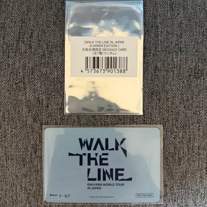 엔하이픈 제이 웍더라인 오사카 썸머에디션 메시지 카드