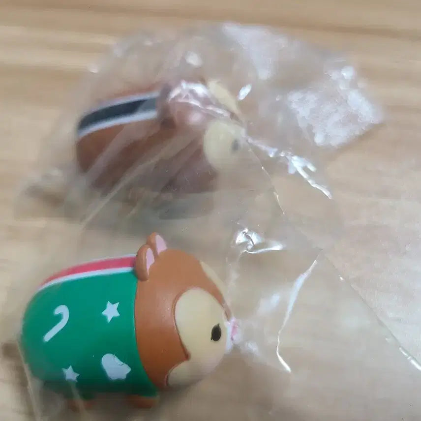 디즈니 쯔무쯔무 크리스마스 버전 피규어(미개봉)