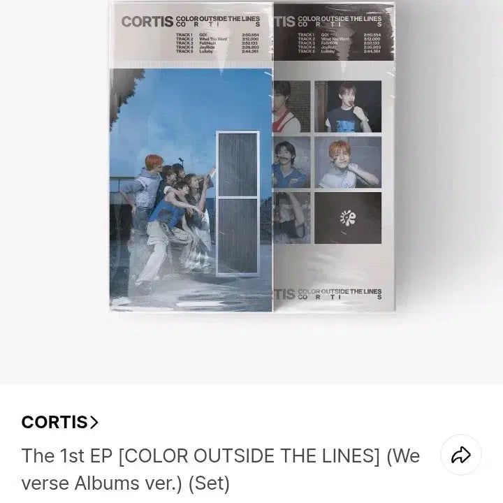 코르티스 CORTIS 위버스반 미개봉 앨범 A+B 세트
