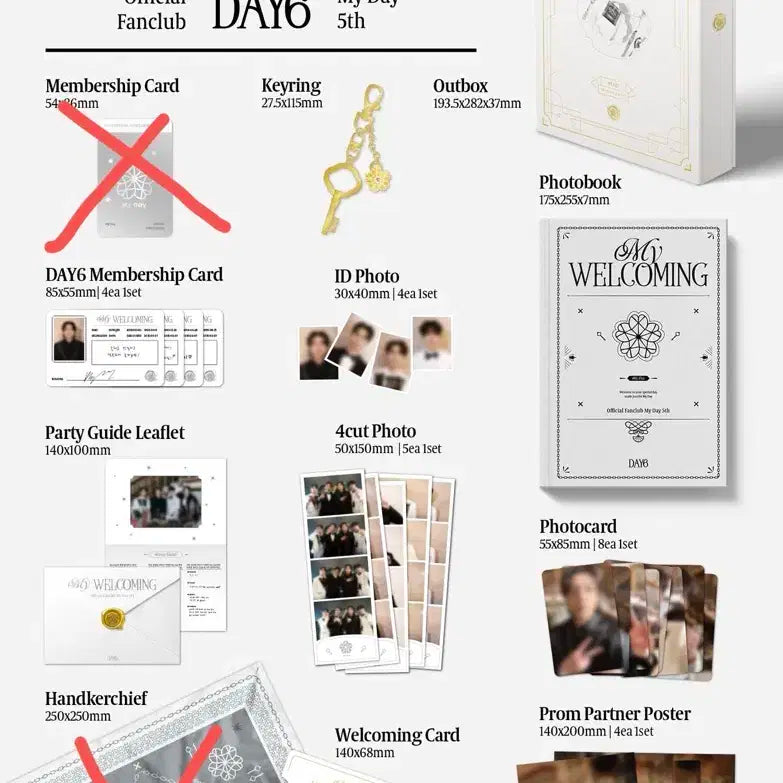 데이식스 마이데이 5기 공식 키트