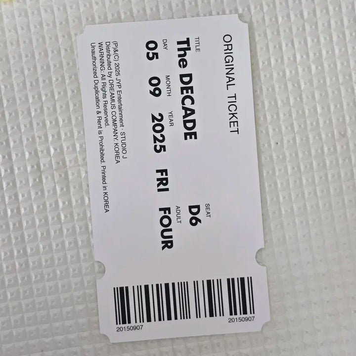 the decade 포토티켓 원필