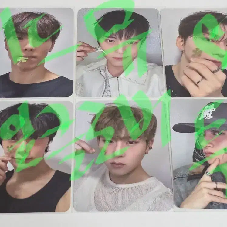 몬스타엑스 위드뮤 네잎클로버 미공포 포카 세트