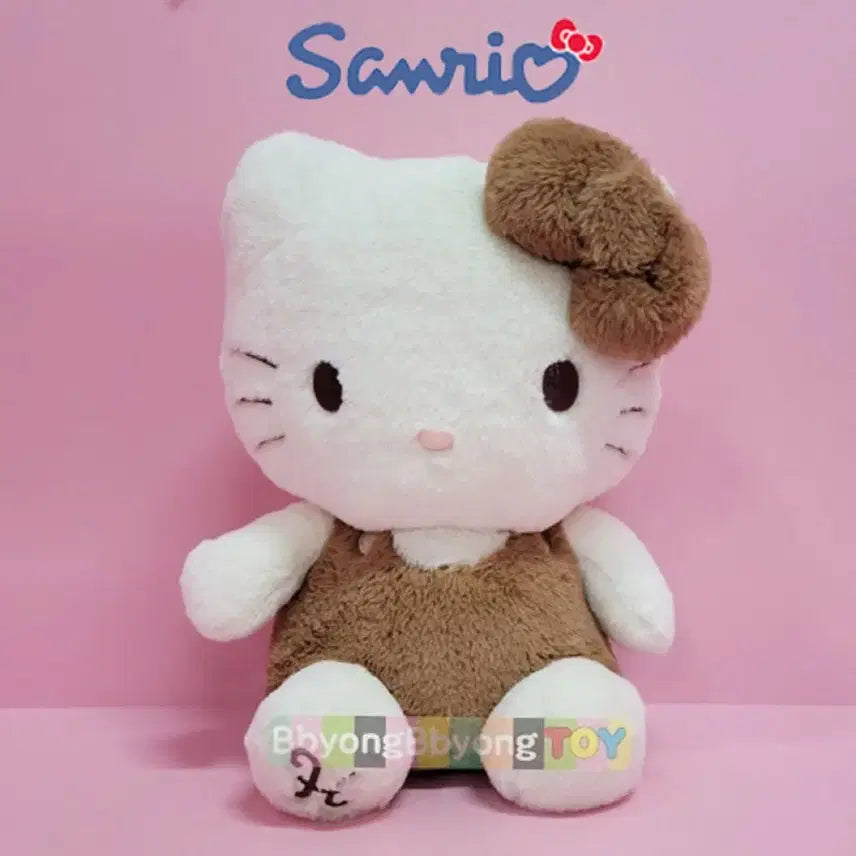 산리오 브라운 헬로키티 중형 인형 (25cm)