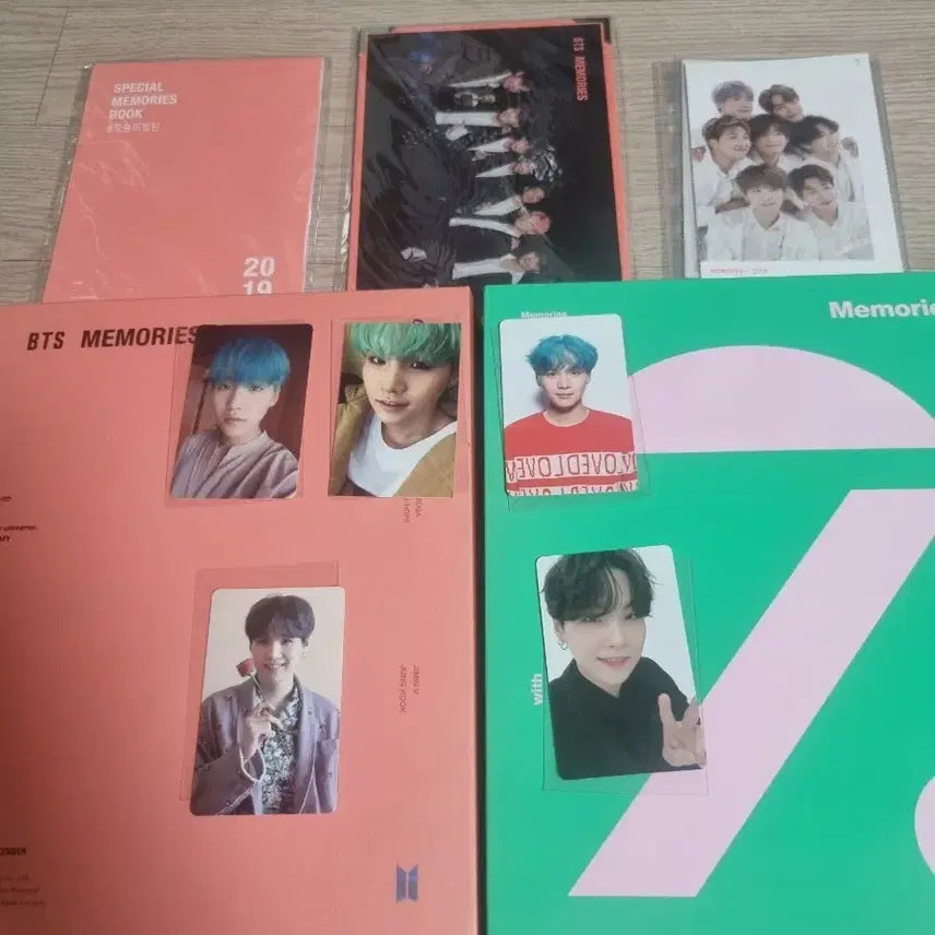 방탄소년단 메모리즈 + 슈가 앨범 포토카드 일괄양도. bts 윤기