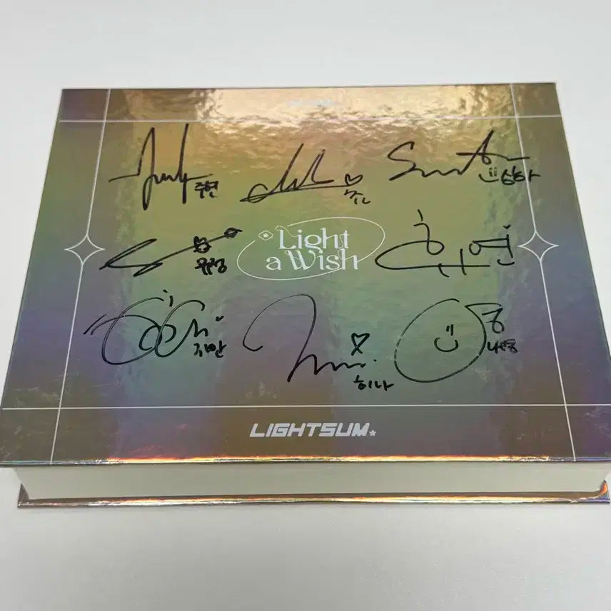 라잇썸 친필싸인 cd lightsum 2nd 싱글앨범 새상품