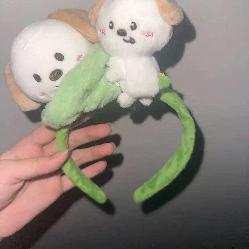 앤톤 멍룡이 머리띠+스크런치