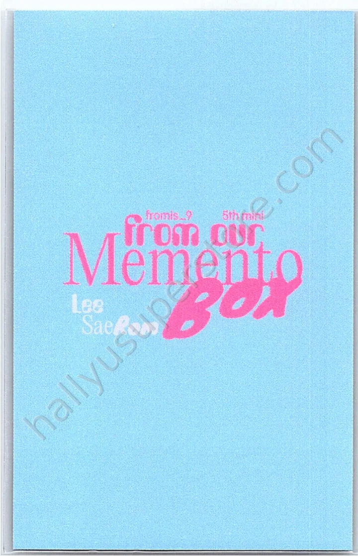 fromis_9 - Saerom - From Our Memento Box album photocard photobook version wish version