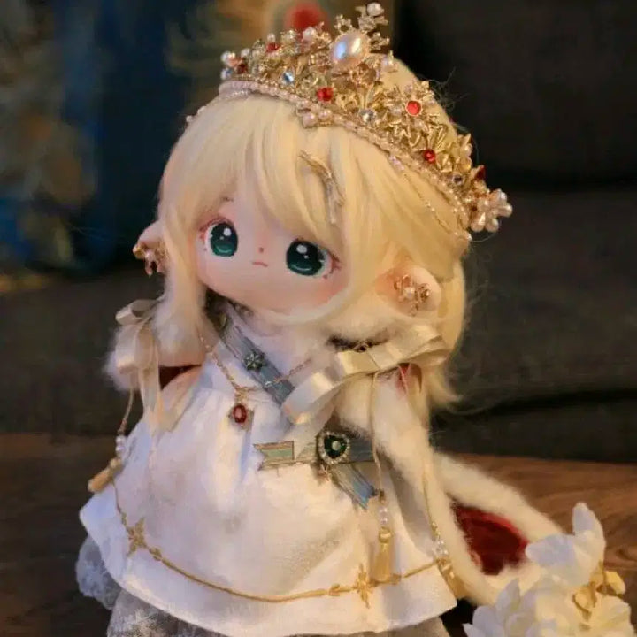 왕관 인형 커플 세트 20깅옷 20cm 인형옷 대관식 의상 일괄