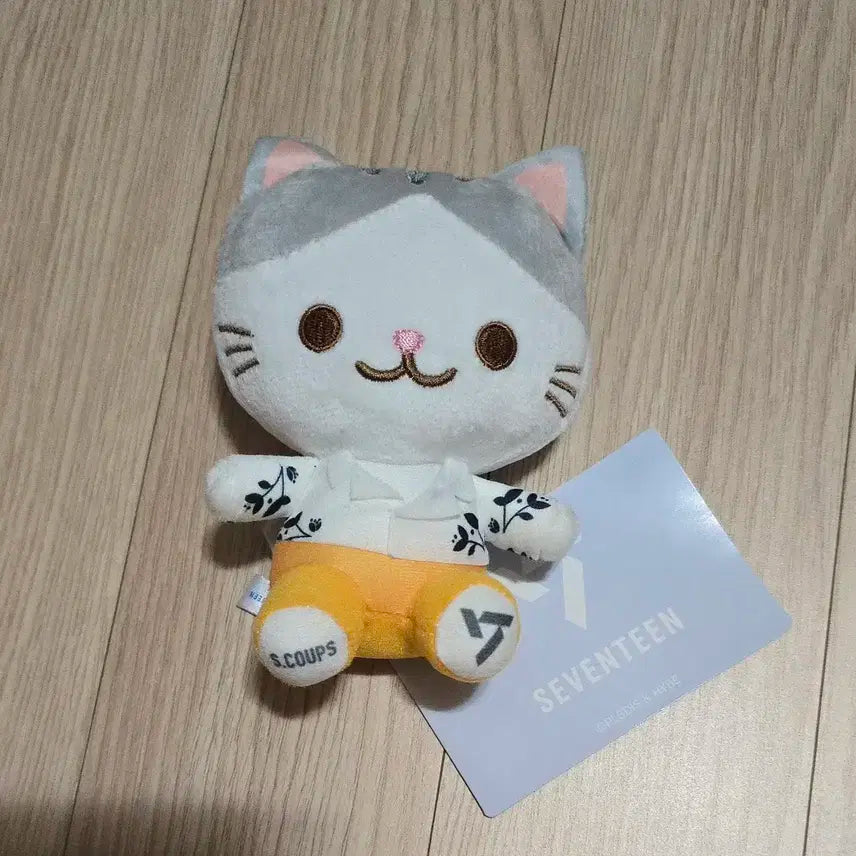 세븐틴 에스쿱스 고양이 인형