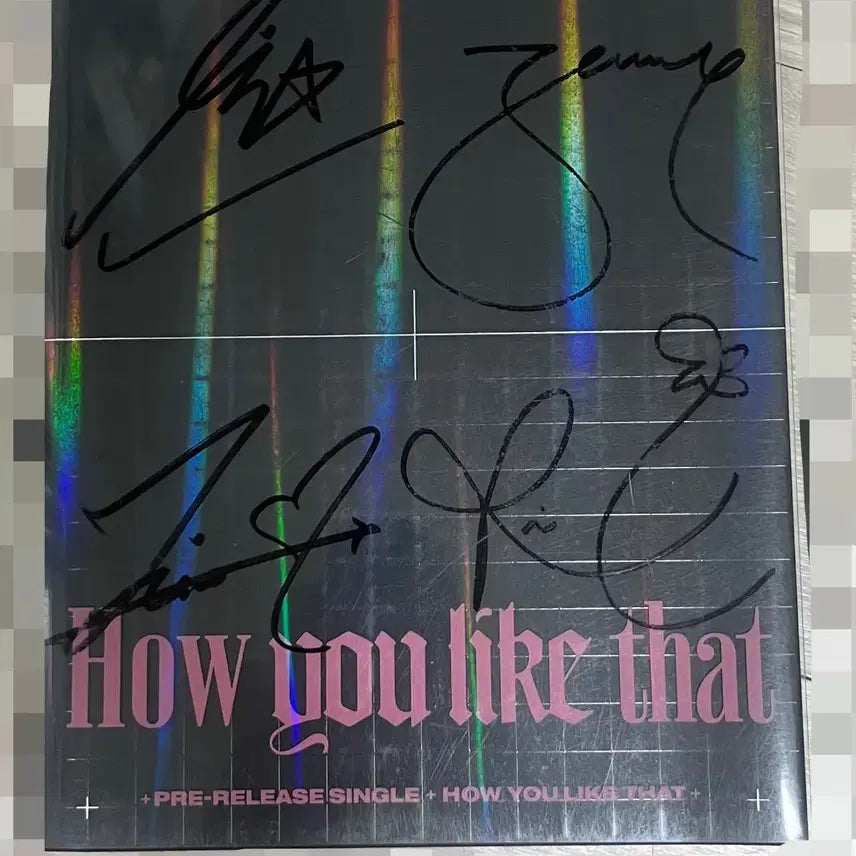 블랙핑크 blackpink How You Like That 싸인 앨범