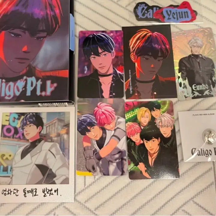 플레이브 예준 생일 케이크 박스+카쿠렌보 십카페 럭드+증사+팝업포카