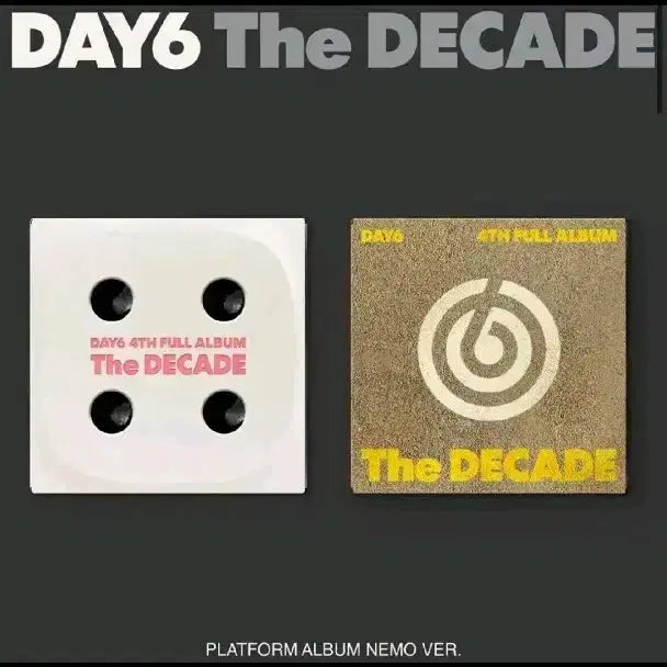 데이식스 The DECADE 네모반 개봉 앨범 (다이스 버전)