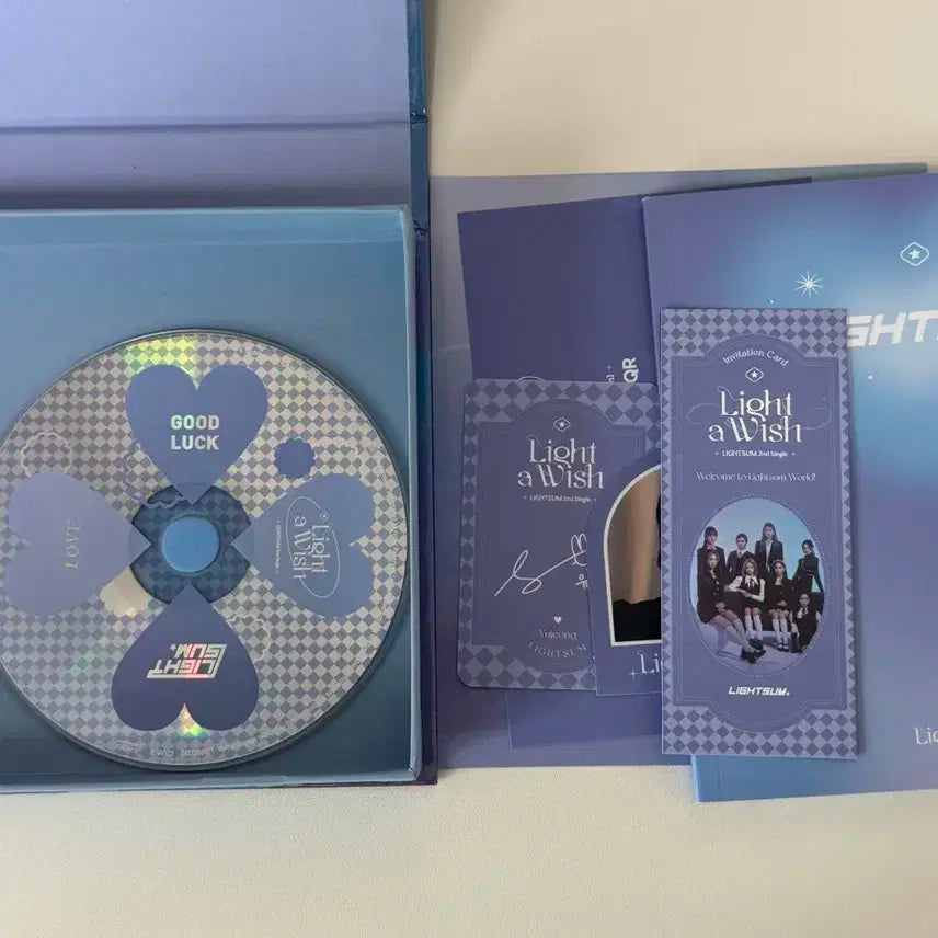 라잇썸 친필 사인 앨범 비매 lightsum 2nd 싱글