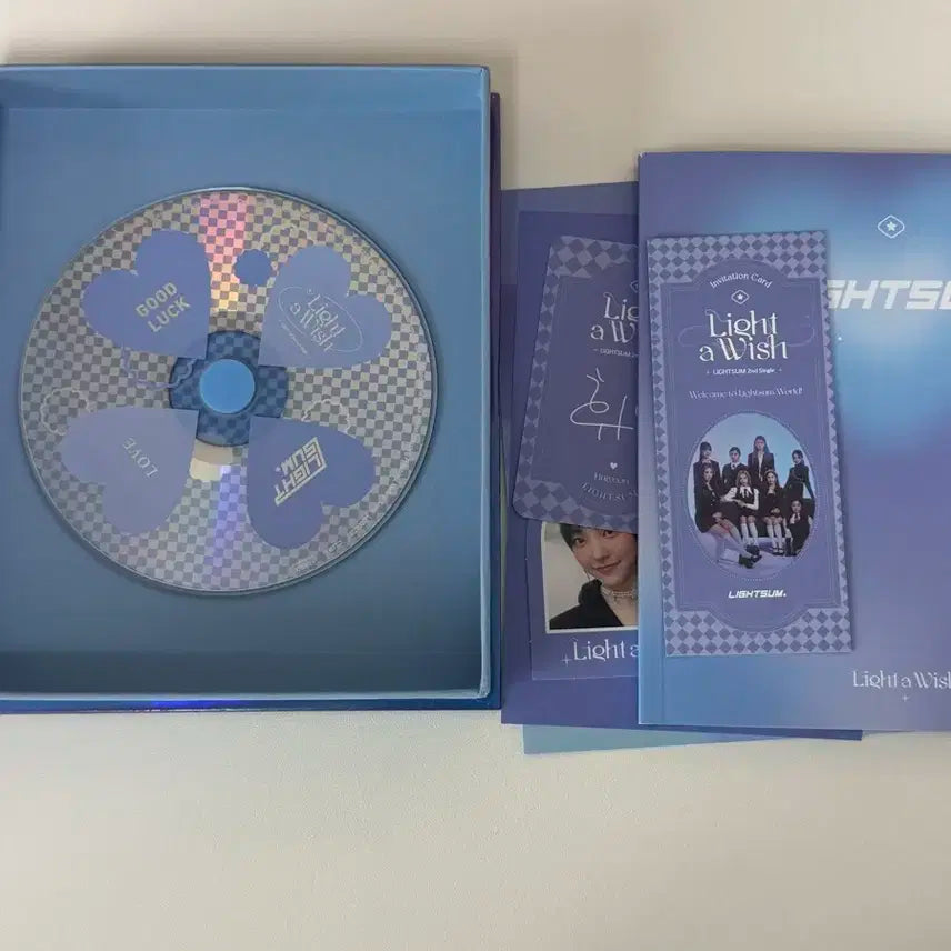 라잇썸 친필 앨범 멤버 전원 친필싸인 lightsum album