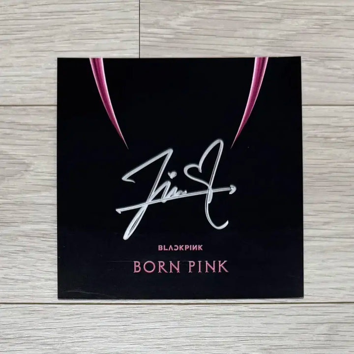 블랙핑크 지수 본핑크 친필 사인