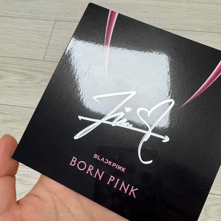 블랙핑크 지수 본핑크 친필 사인